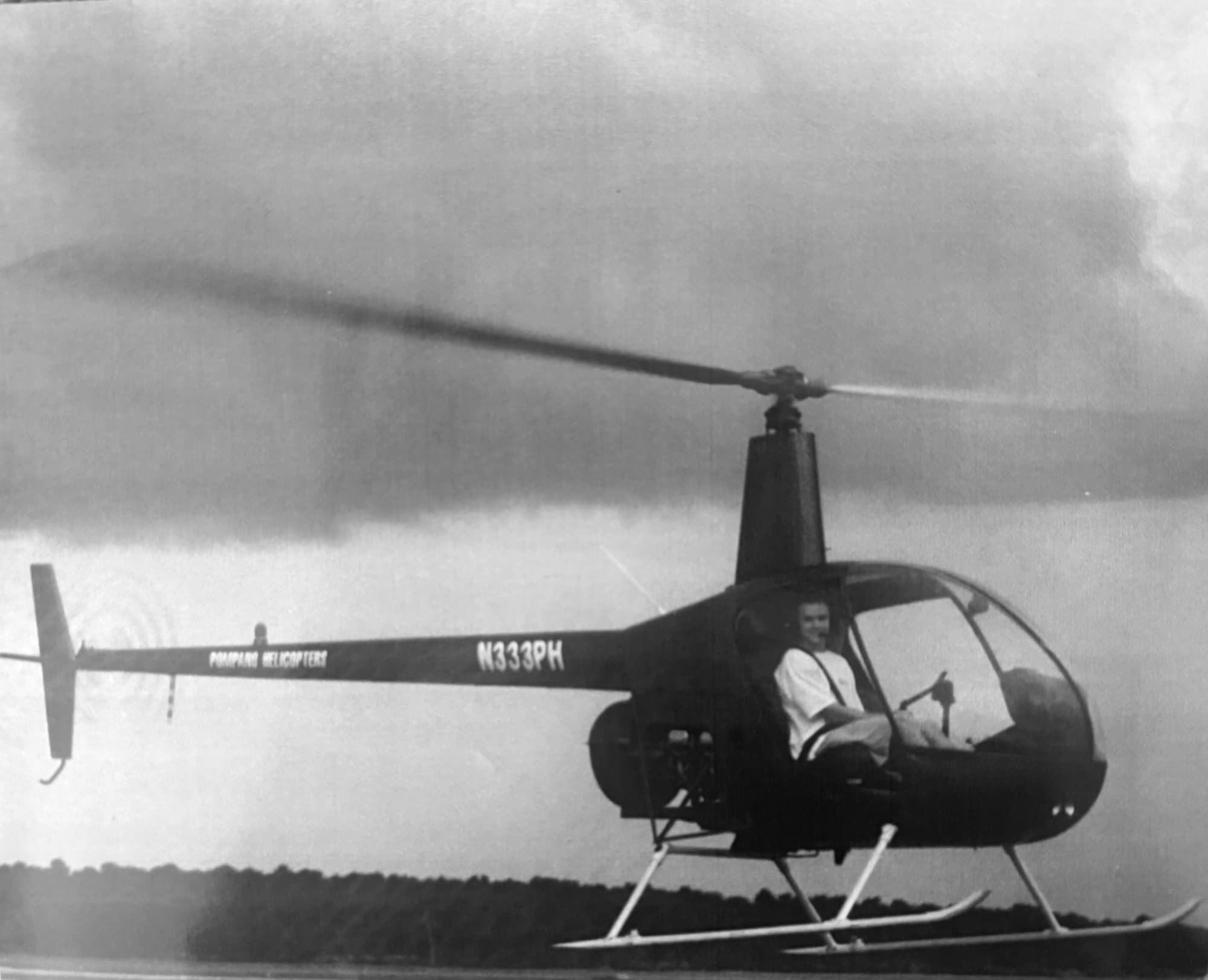 Helicopter cockpit, age 17