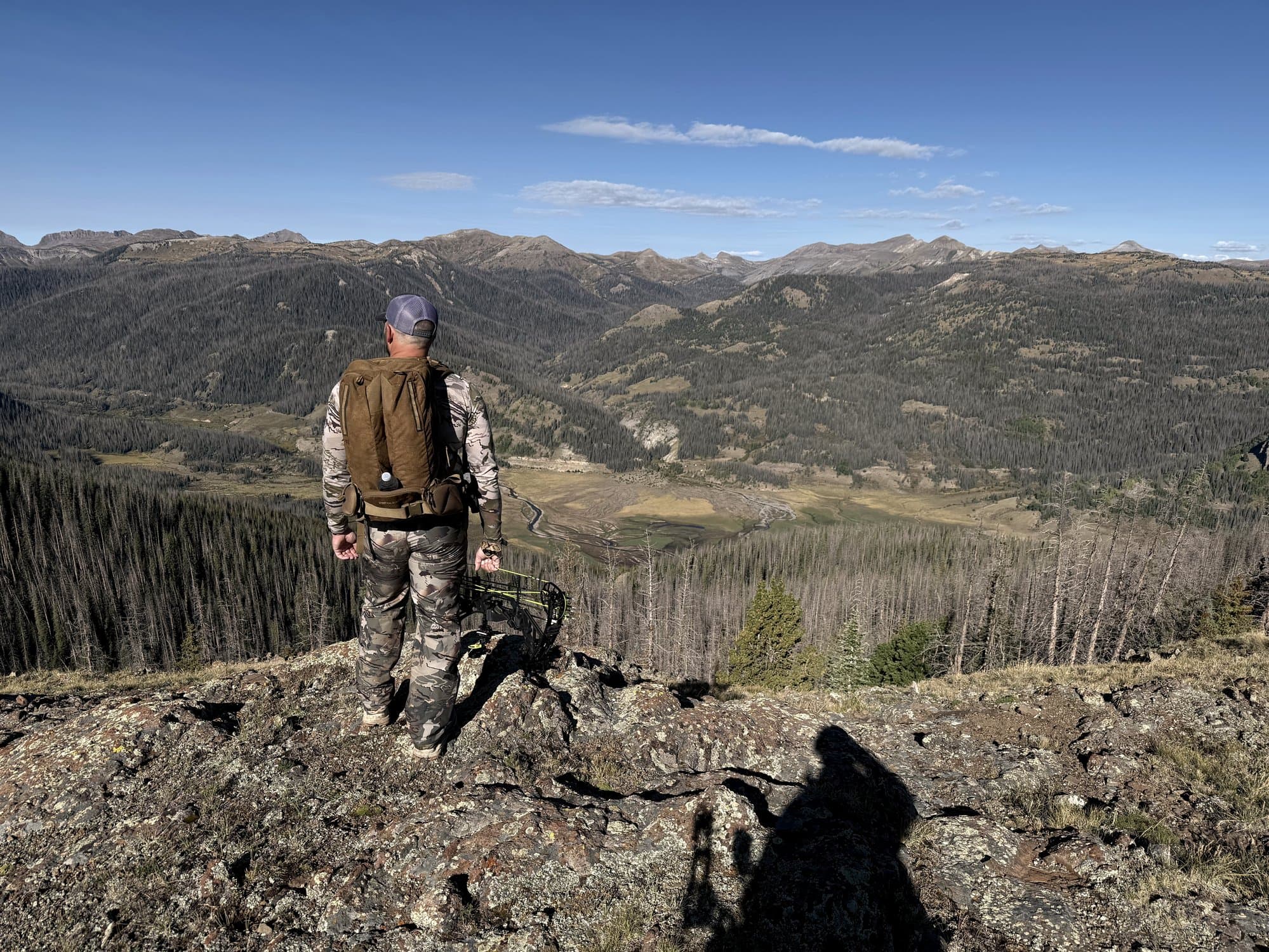 Bowhunting Colorado, mountain ridge view